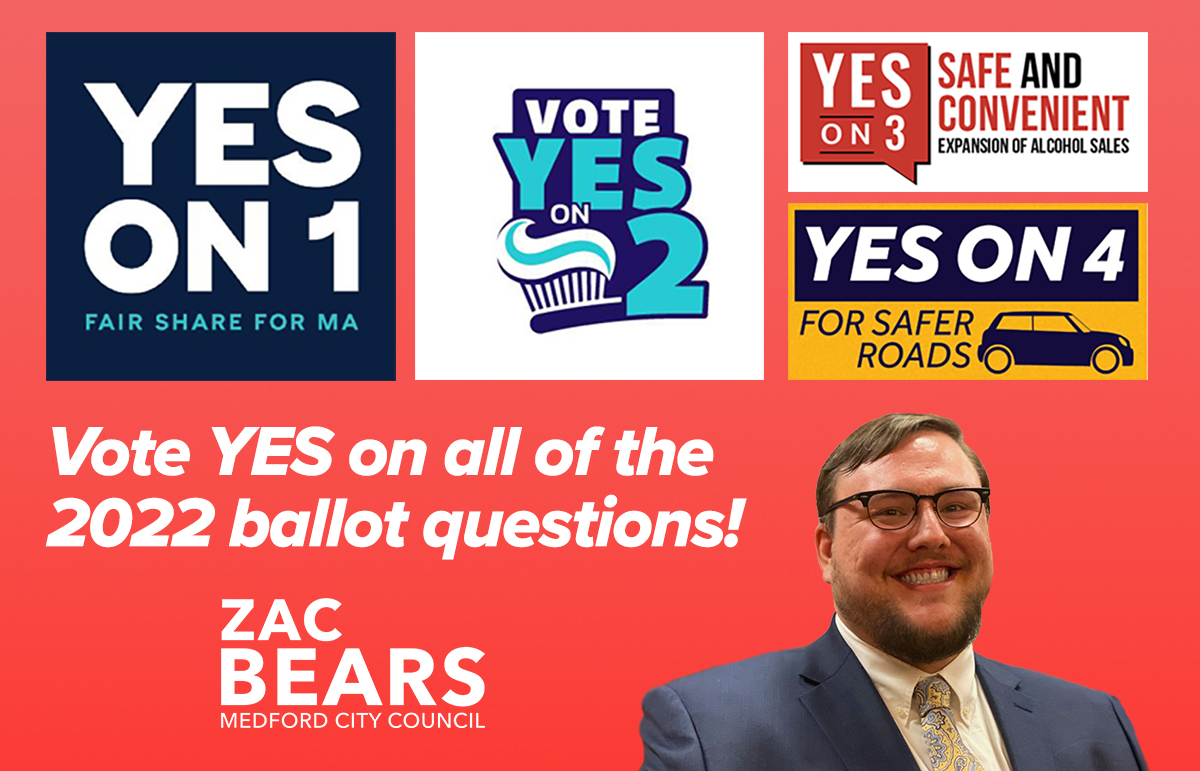 Vote YES on All 2022 Ballot Questions by November 8th! Zac Bears for