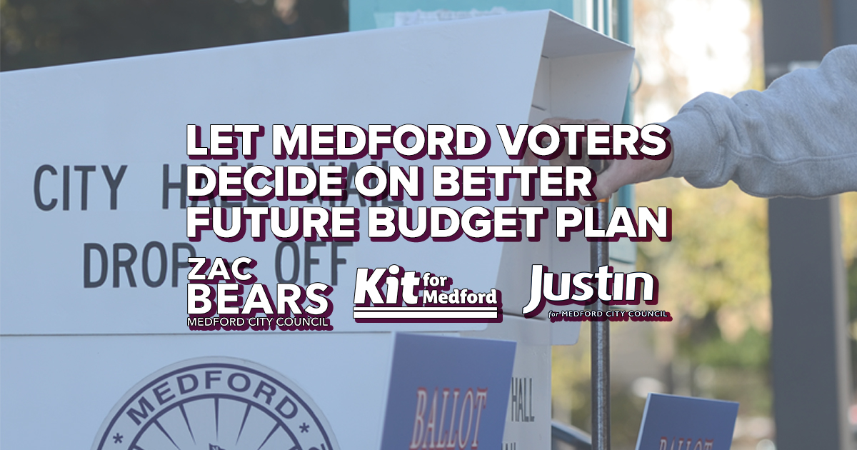 Let Medford Voters Decide on Better Future Budget Plan